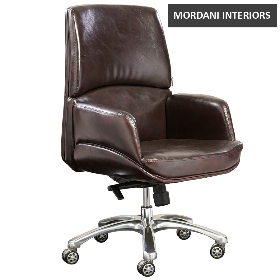 Pulse Leather Mid Back Chair